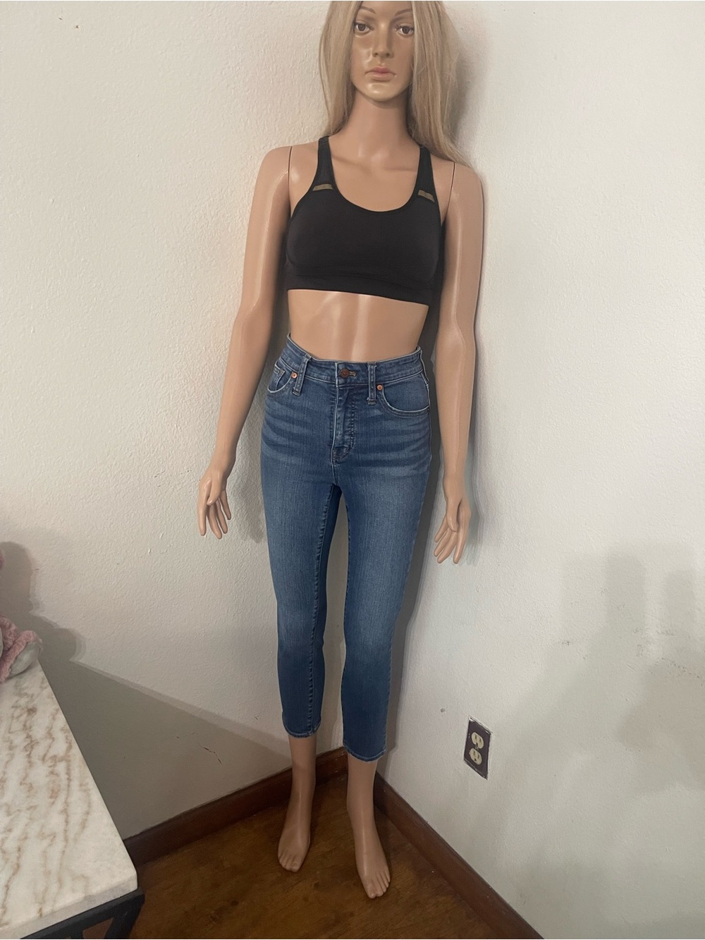 Madewell Jeans Curvy High Rise Skinny Crop Denim
